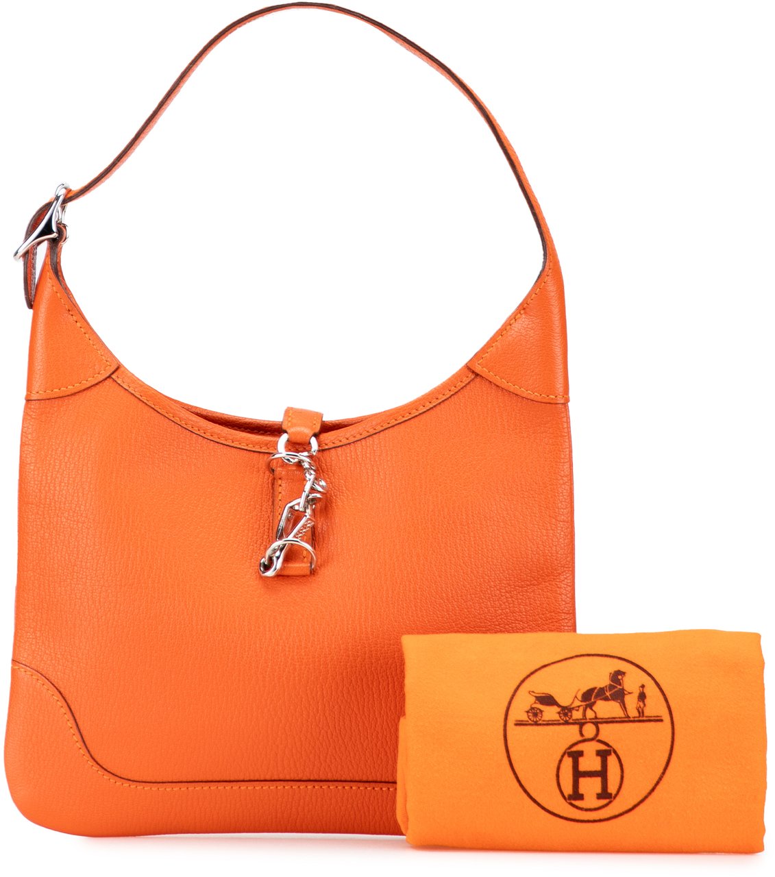 Hermès Clemence Trim Duo 24 Oranje