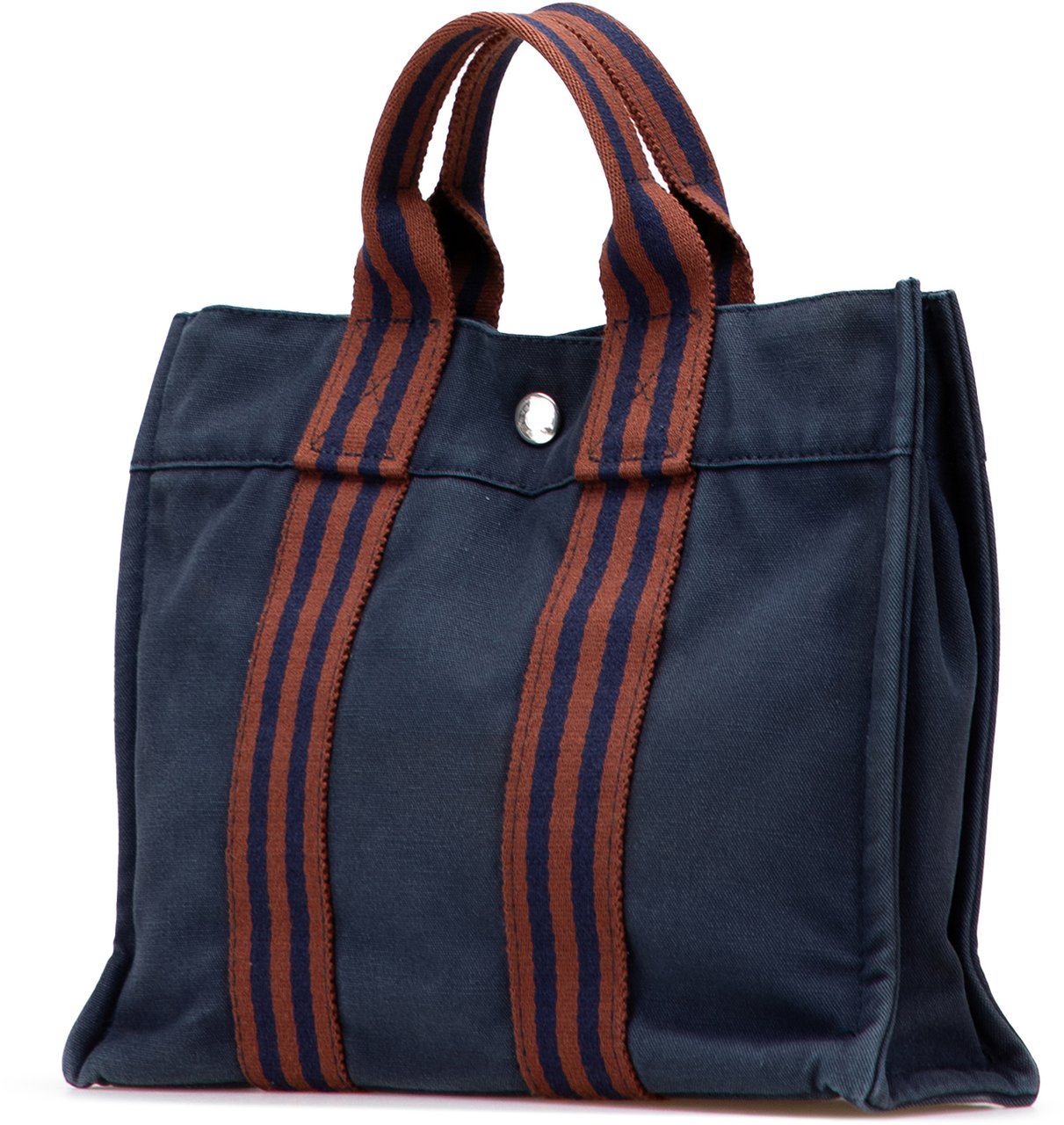 Hermès Canvas Fourre Tout PM Blauw