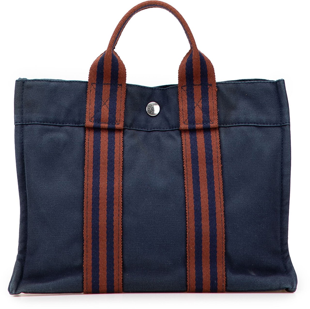 Hermès Canvas Fourre Tout PM Blauw
