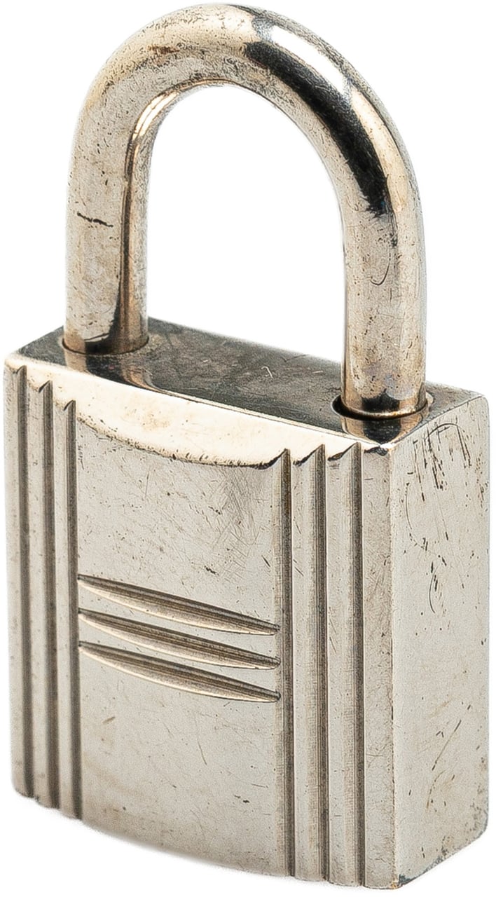 Hermès Palladium Plated Cadena Lock and Key Zilver