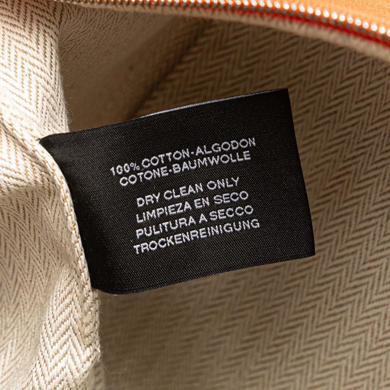 Hermès Large Toile Bride A Brac Oranje