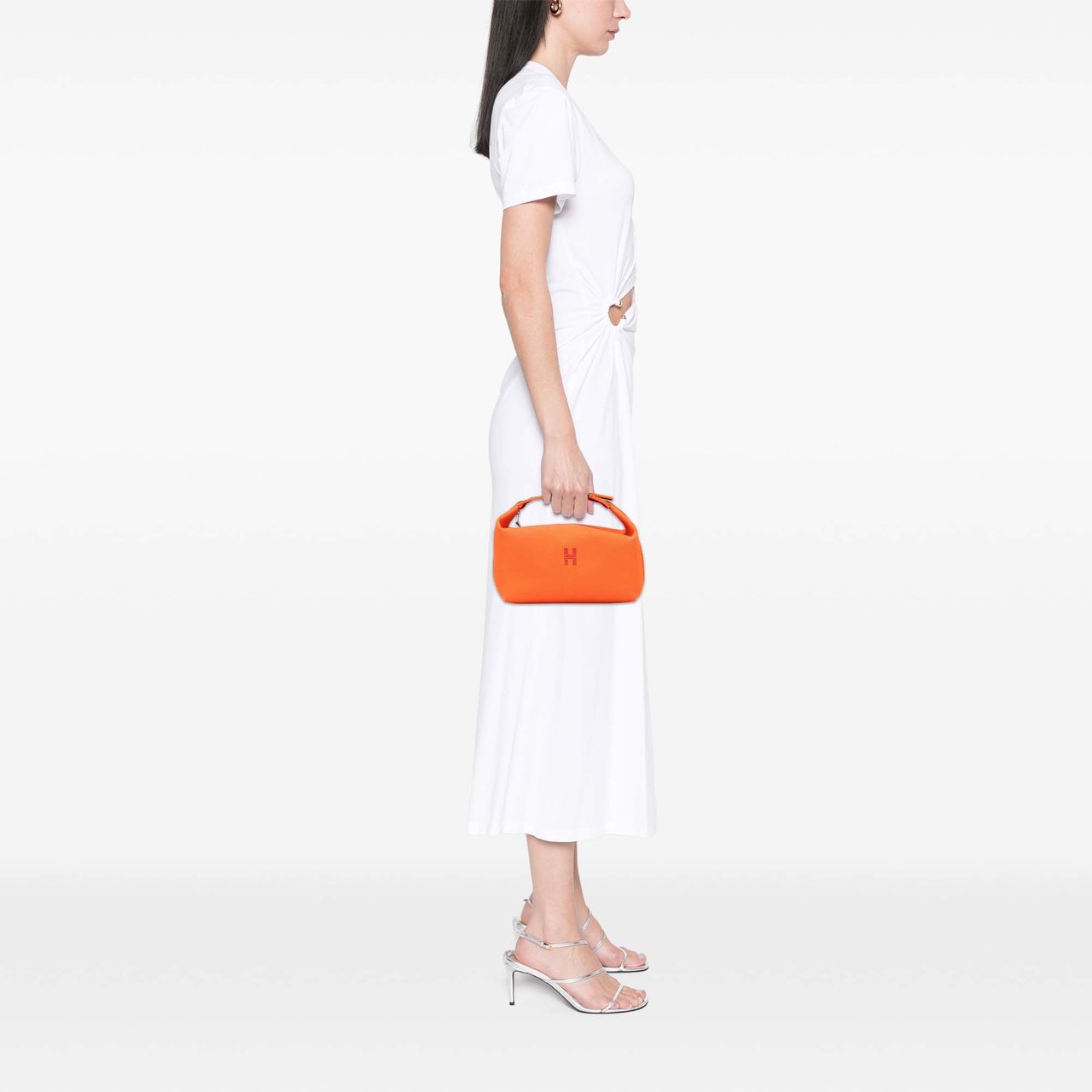 Hermès Large Toile Bride A Brac Oranje