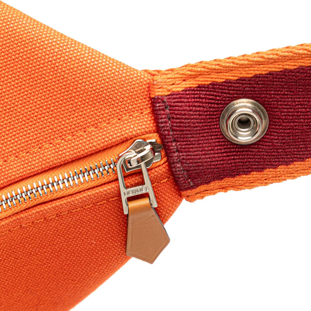 Hermès Large Toile Bride A Brac Oranje