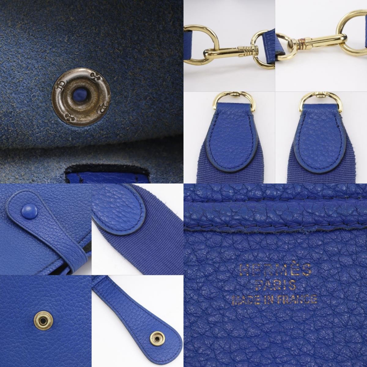 Hermès Hermes Evelyne Bag Gen I Ardennes GM Blauw
