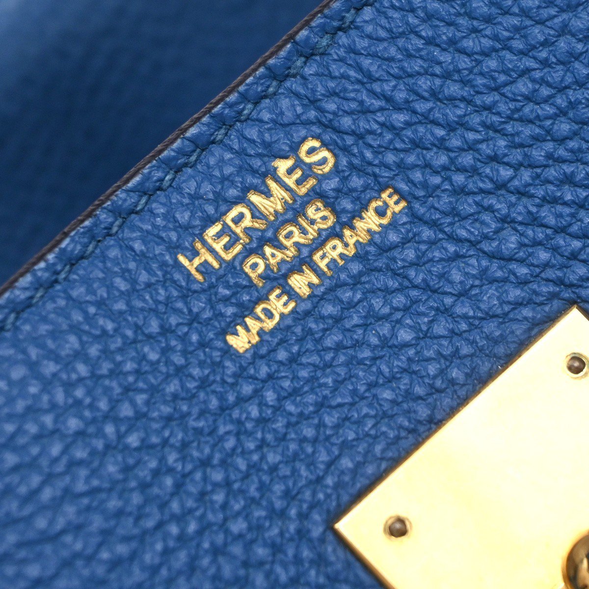 Hermès Hermes Birkin Blue Togo with Palladium Hardware 35 Blauw