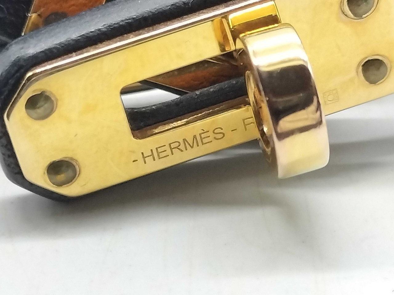 Hermès Hermes Kelly Double Tour Bracelet Leather Mini Neutraal