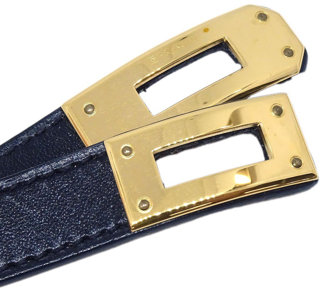 Hermès Hermes Kelly Double Tour Bracelet Leather Mini Zwart