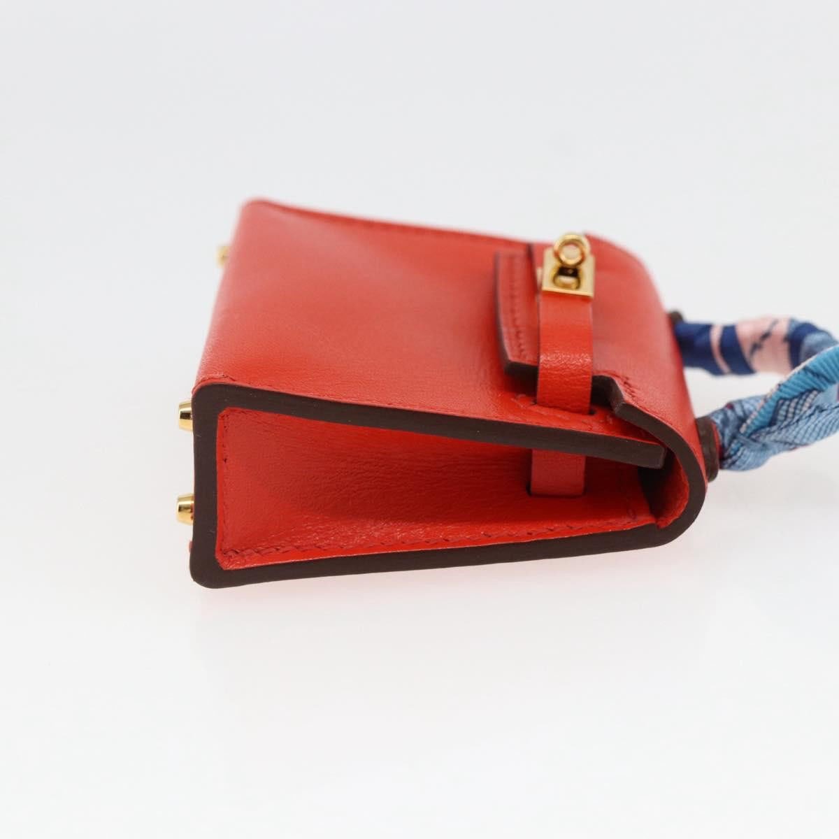 Hermès Hermes Kelly Twilly Bag Charm Leather Oranje