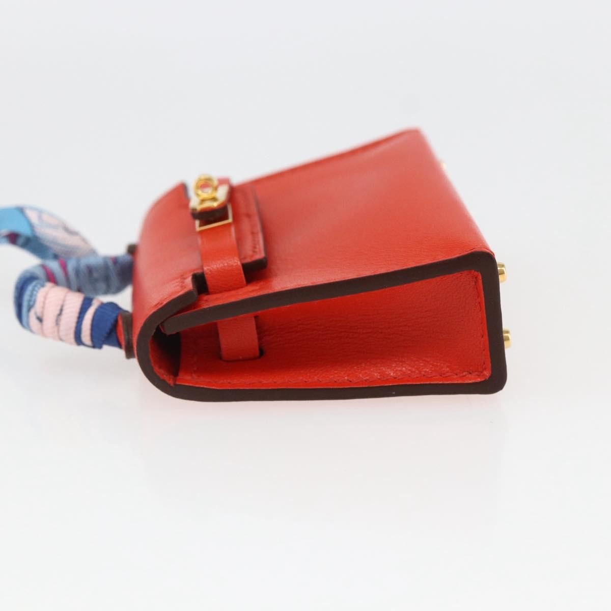 Hermès Hermes Kelly Twilly Bag Charm Leather Oranje