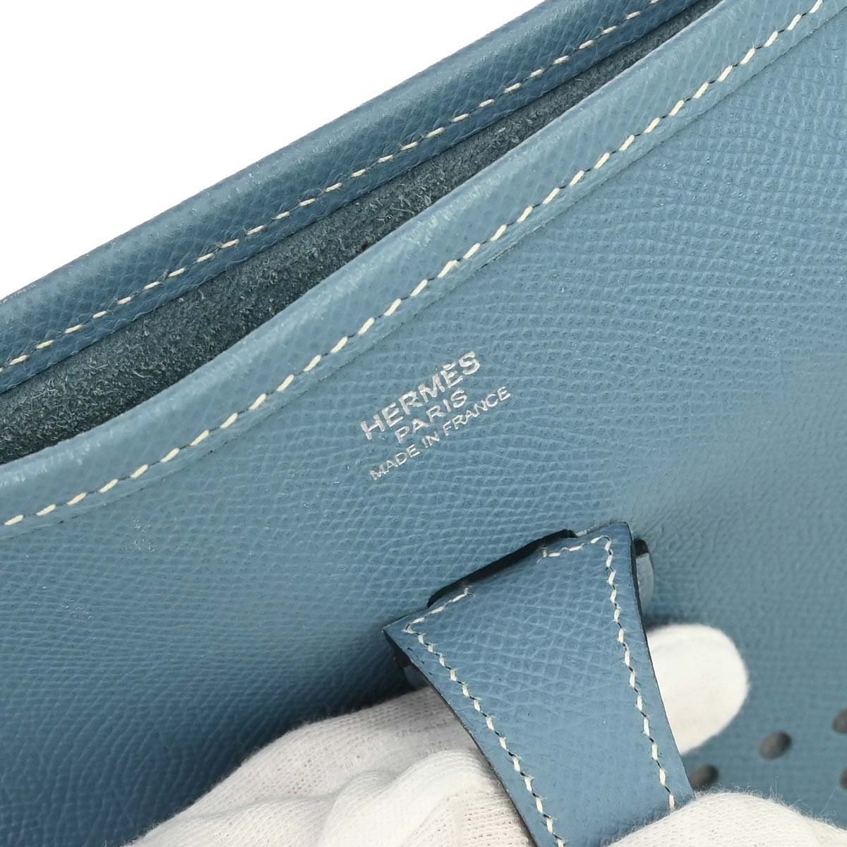 Hermès Hermes Evelyne Bag Gen II Epsom PM Blauw