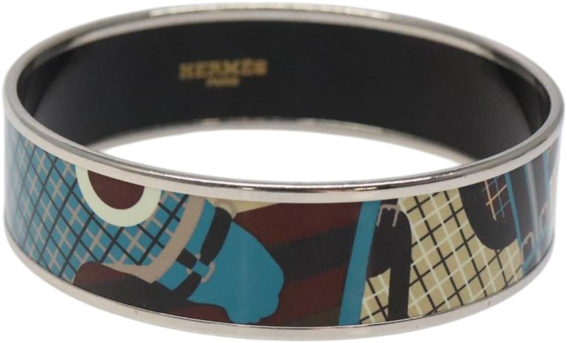 Hermès Hermes Vintage Bangle Bracelet Metal 21 Blauw