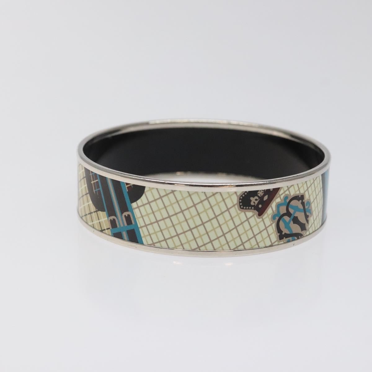 Hermès Hermes Vintage Bangle Bracelet Metal 21 Blauw