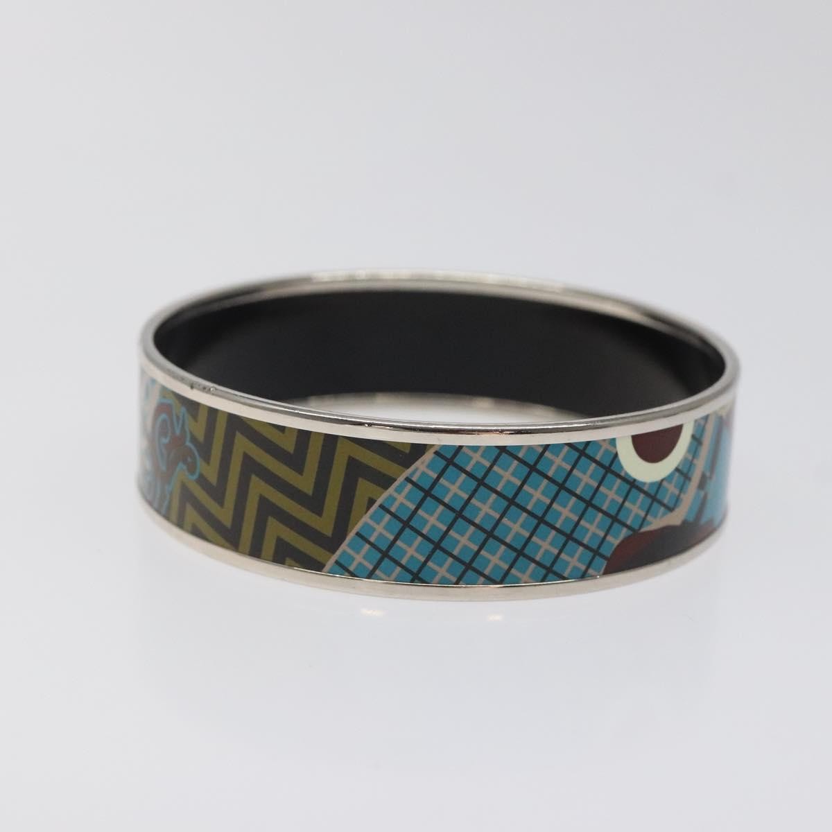 Hermès Hermes Vintage Bangle Bracelet Metal 21 Blauw