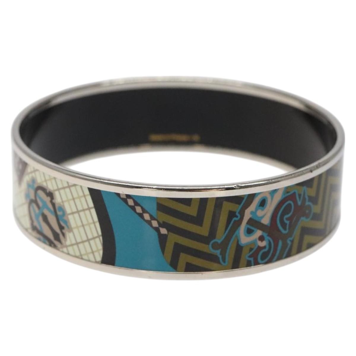 Hermès Hermes Vintage Bangle Bracelet Metal 21 Blauw