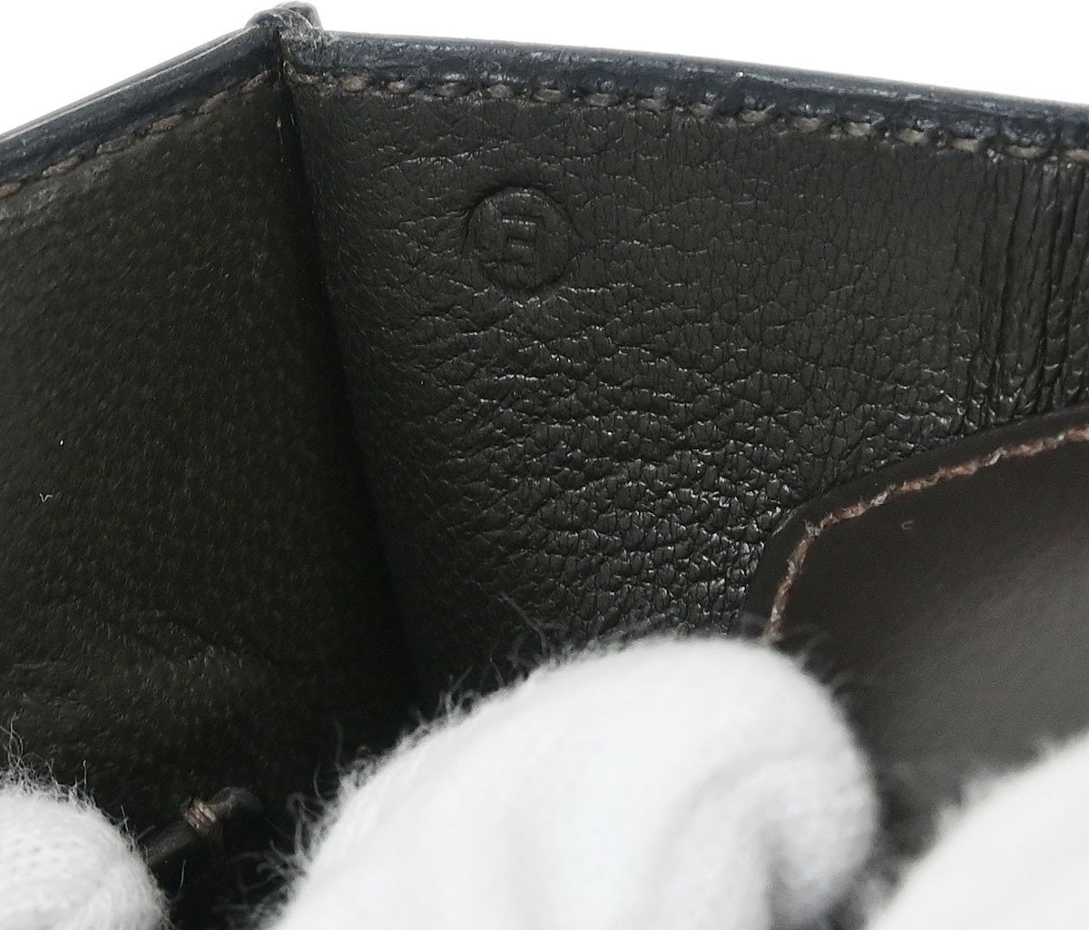 Hermès Hermes Vintage Shoulder Bag Embellished Leather Medium Bruin