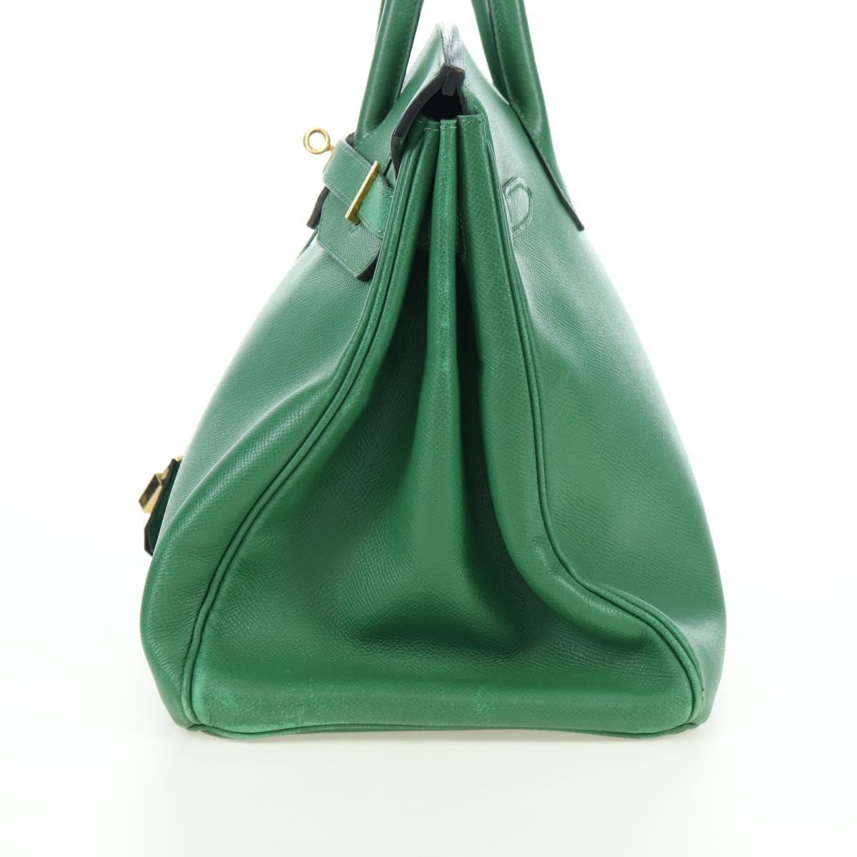 Hermès Hermes Birkin Handbag Green Togo with Gold Hardware 35 Groen