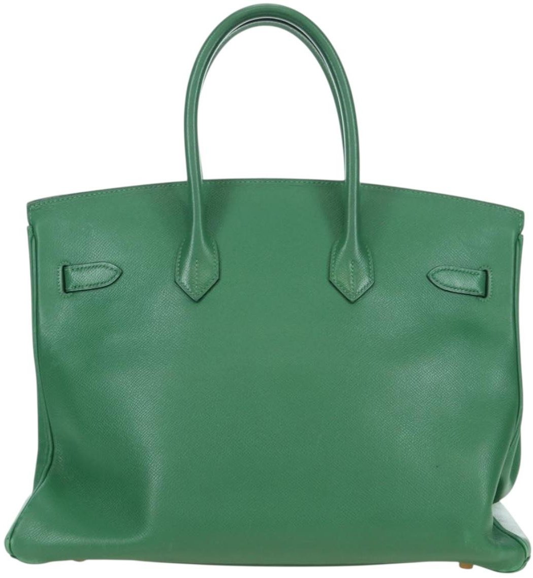 Hermès Hermes Birkin Handbag Green Togo with Gold Hardware 35 Groen