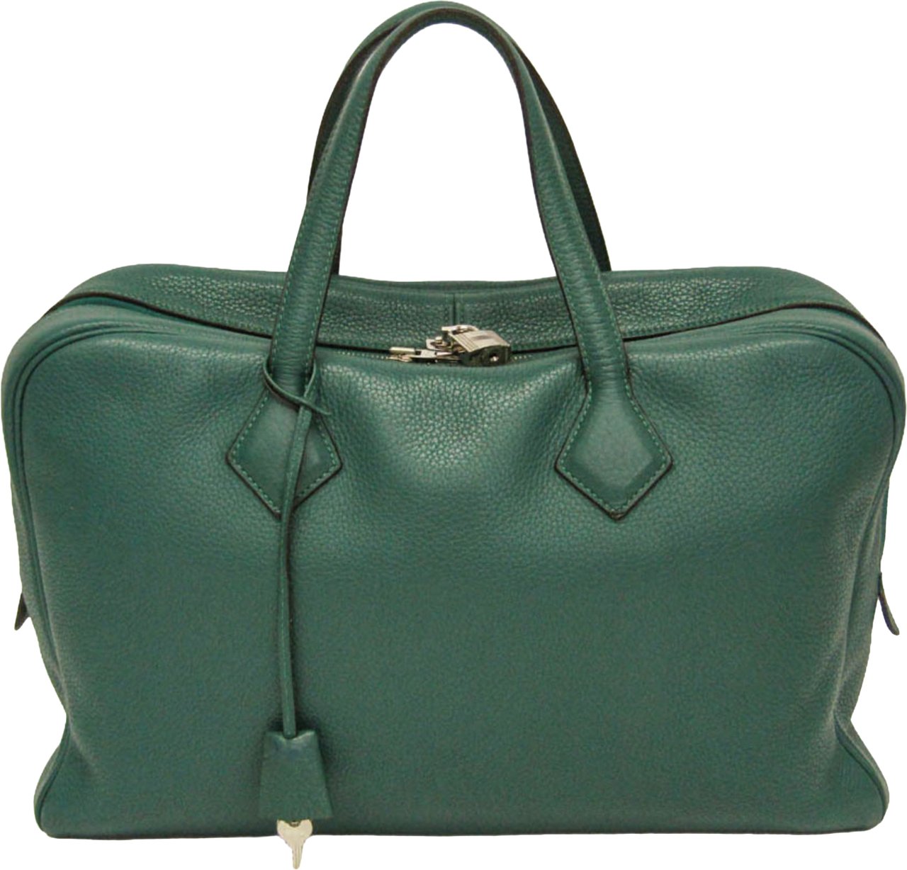 Hermès Hermes Victoria II Clemence 40 Groen
