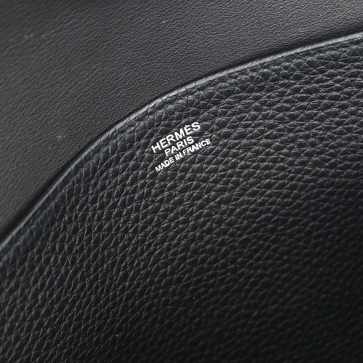 Hermès Hermes Halzan Bag Clemence 31 Zwart