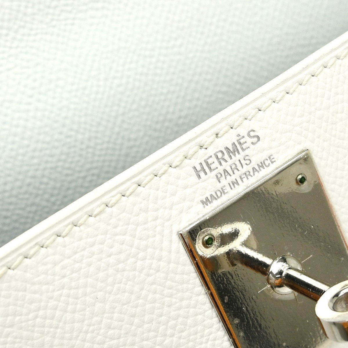 Hermès Hermes Kelly Handbag White Epsom with Palladium Hardware 35 Wit