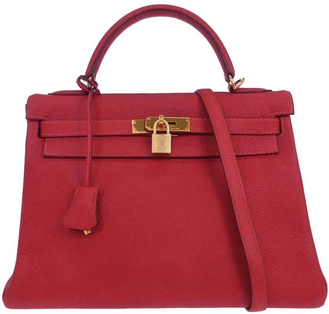 Hermès Hermes Kelly Handbag Red Togo with Gold Hardware 32 Rood