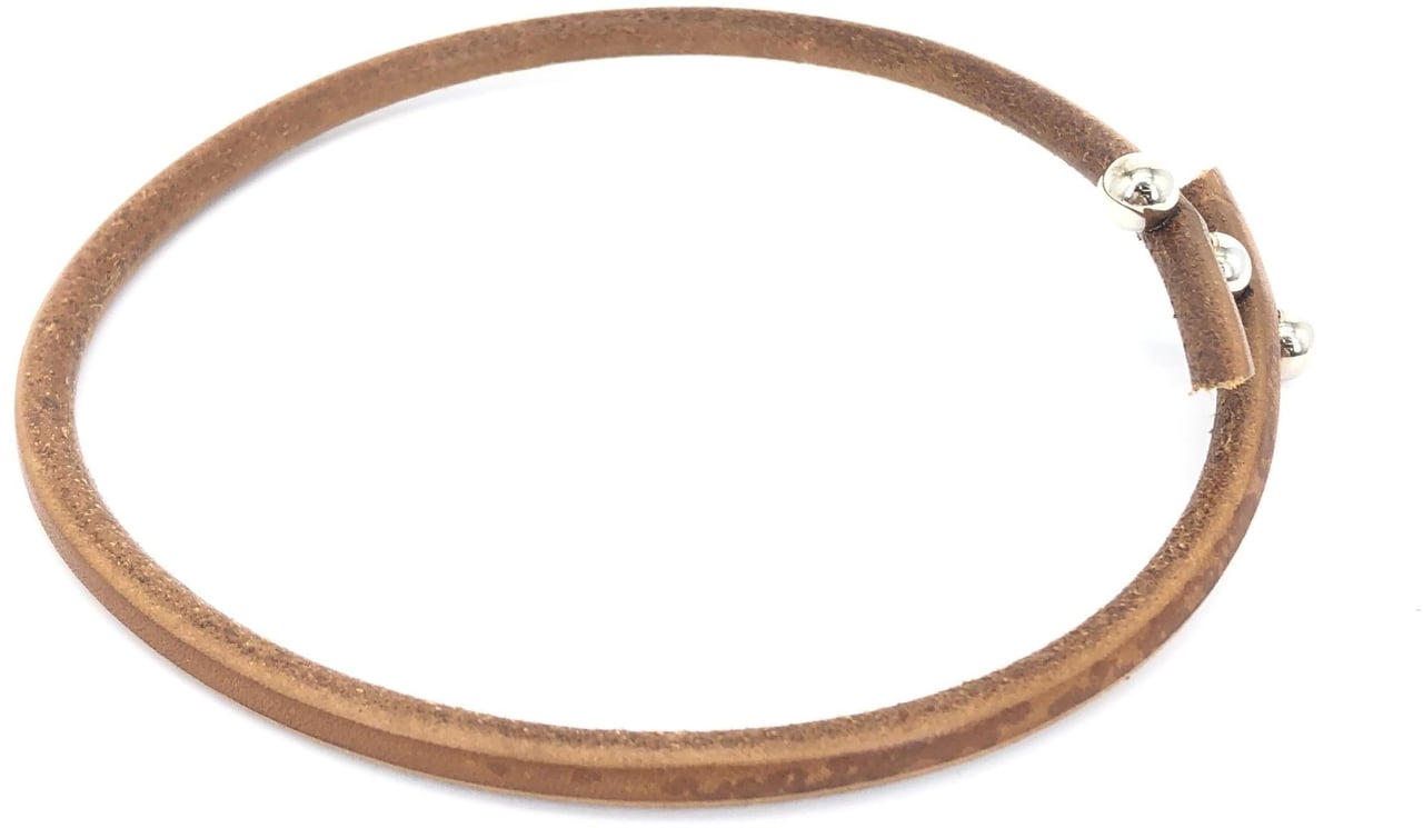 Hermès Hermes Tournis Chocker Tournis leather Bruin
