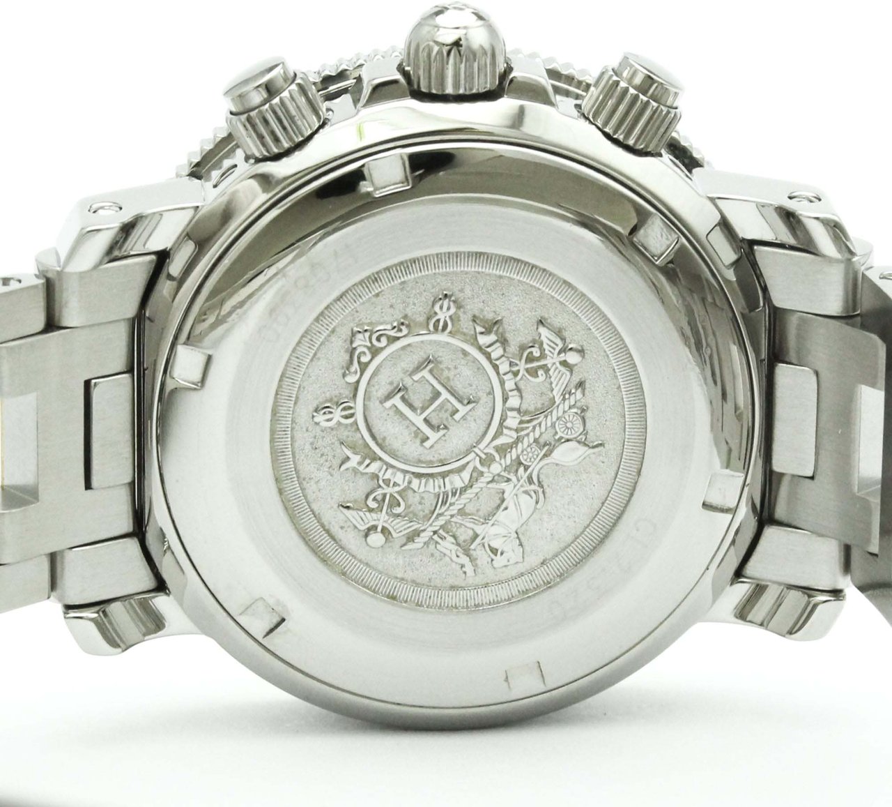 Hermès Hermes Clipper Quartz Stainless Steel with Plated Metal 33 Divers