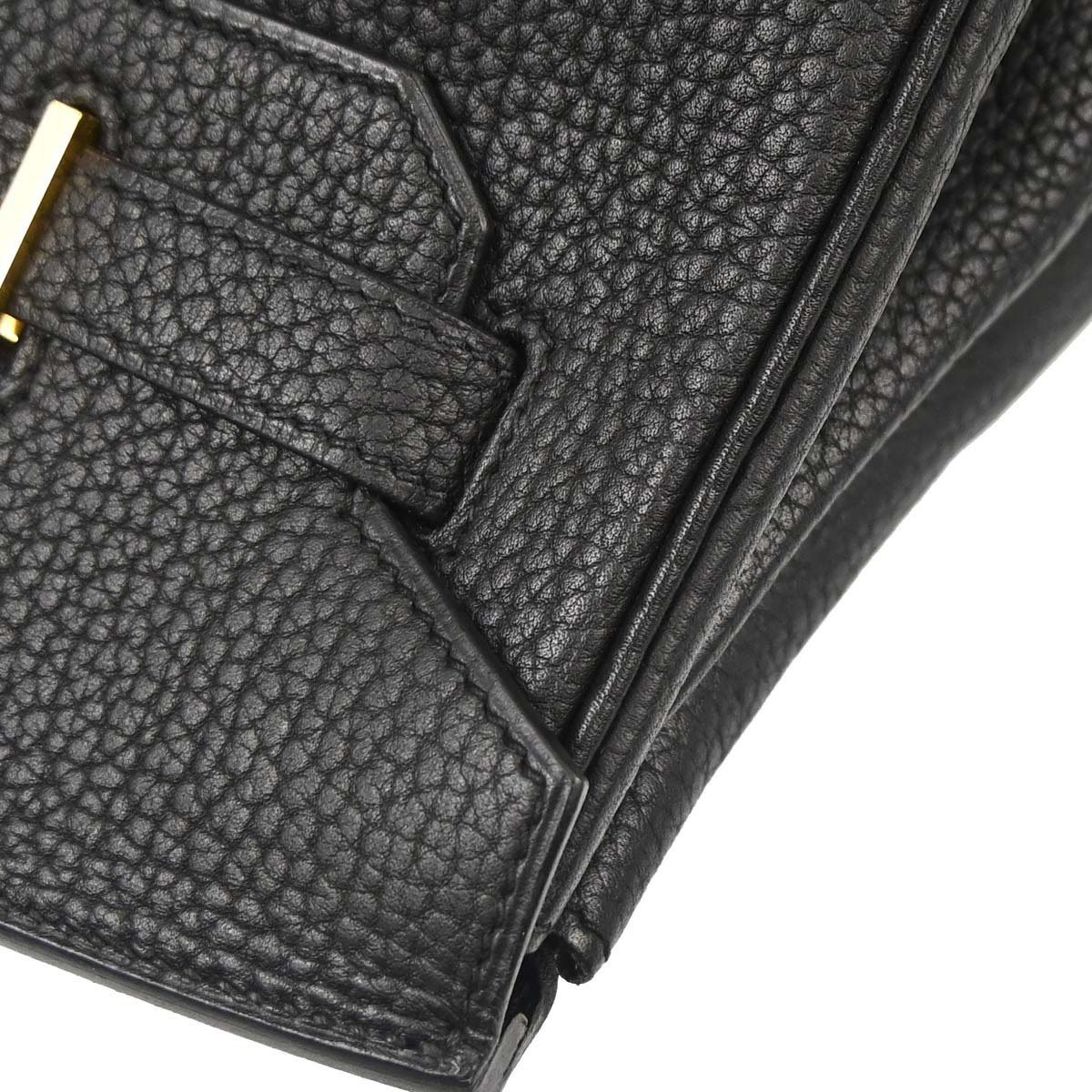 Hermès Hermes Birkin Black Togo with Gold Hardware 35 Zwart