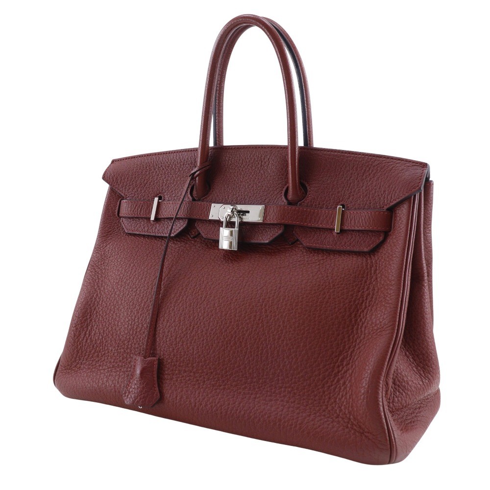 Hermès Hermes Birkin Handbag Red Crinoline Taurillon Clémence Divers