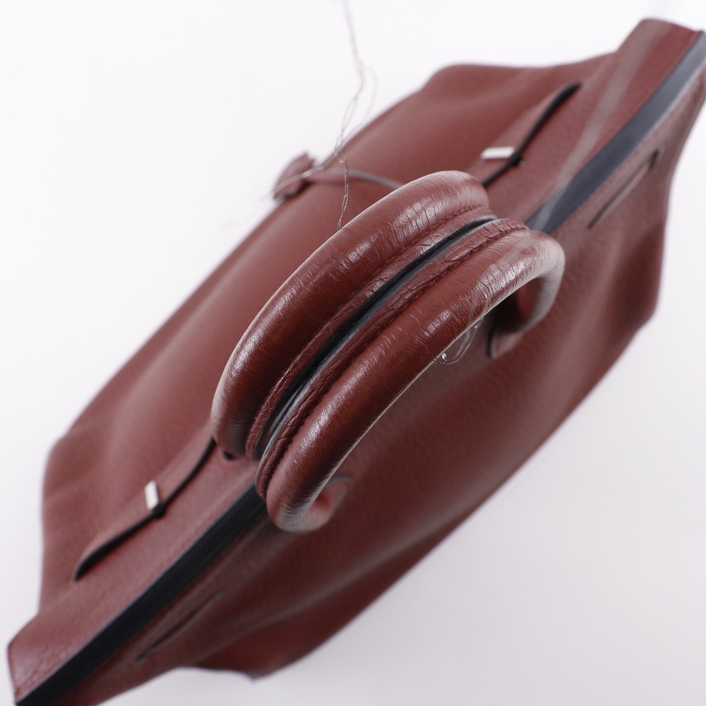 Hermès Hermes Birkin Handbag Red Crinoline Taurillon Clémence Divers