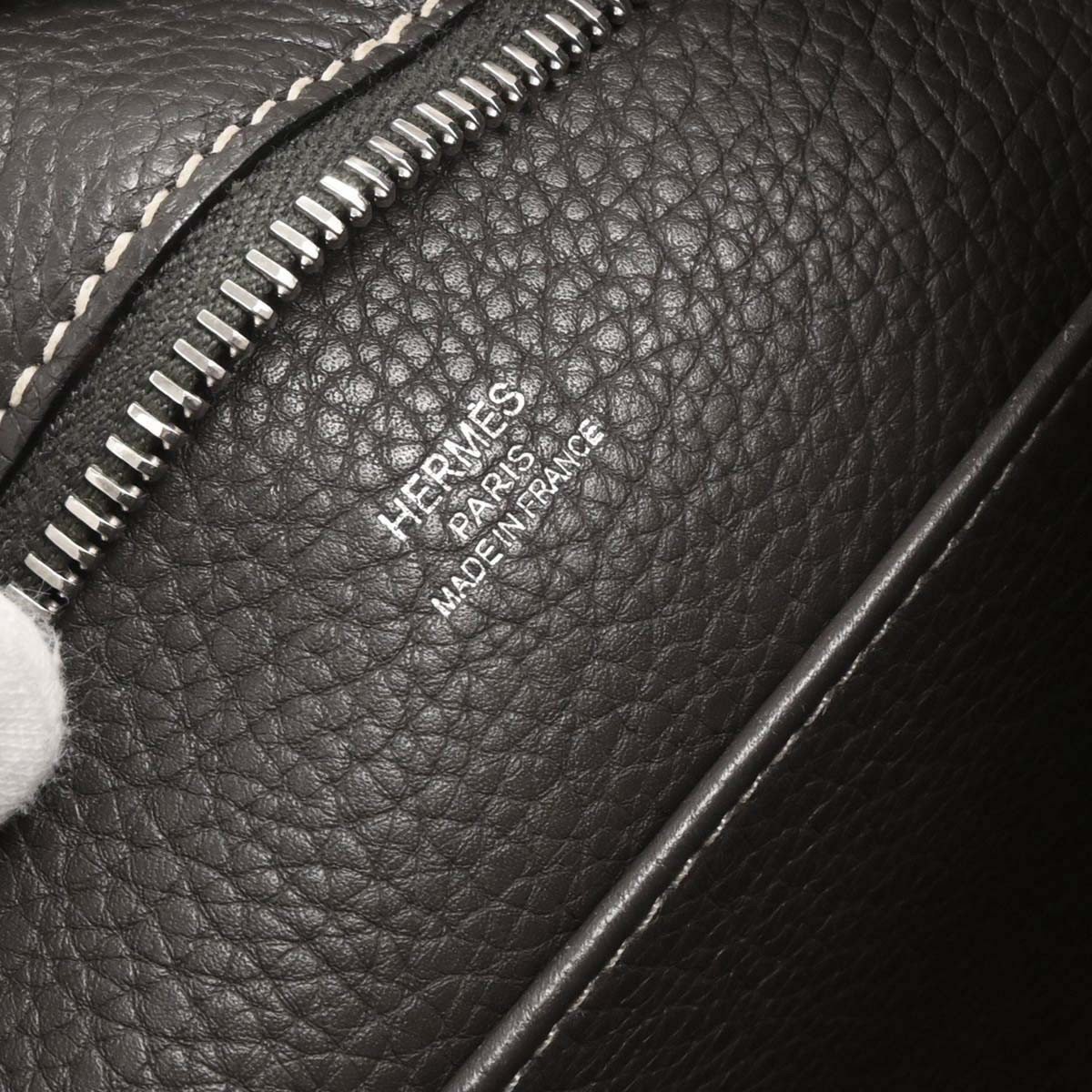 Hermès Hermes Sac Good News Bag Leather PM Grijs