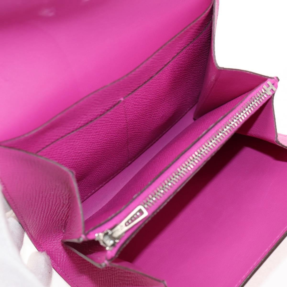 Hermès Hermes Constance Slim Wallet Epsom Paars
