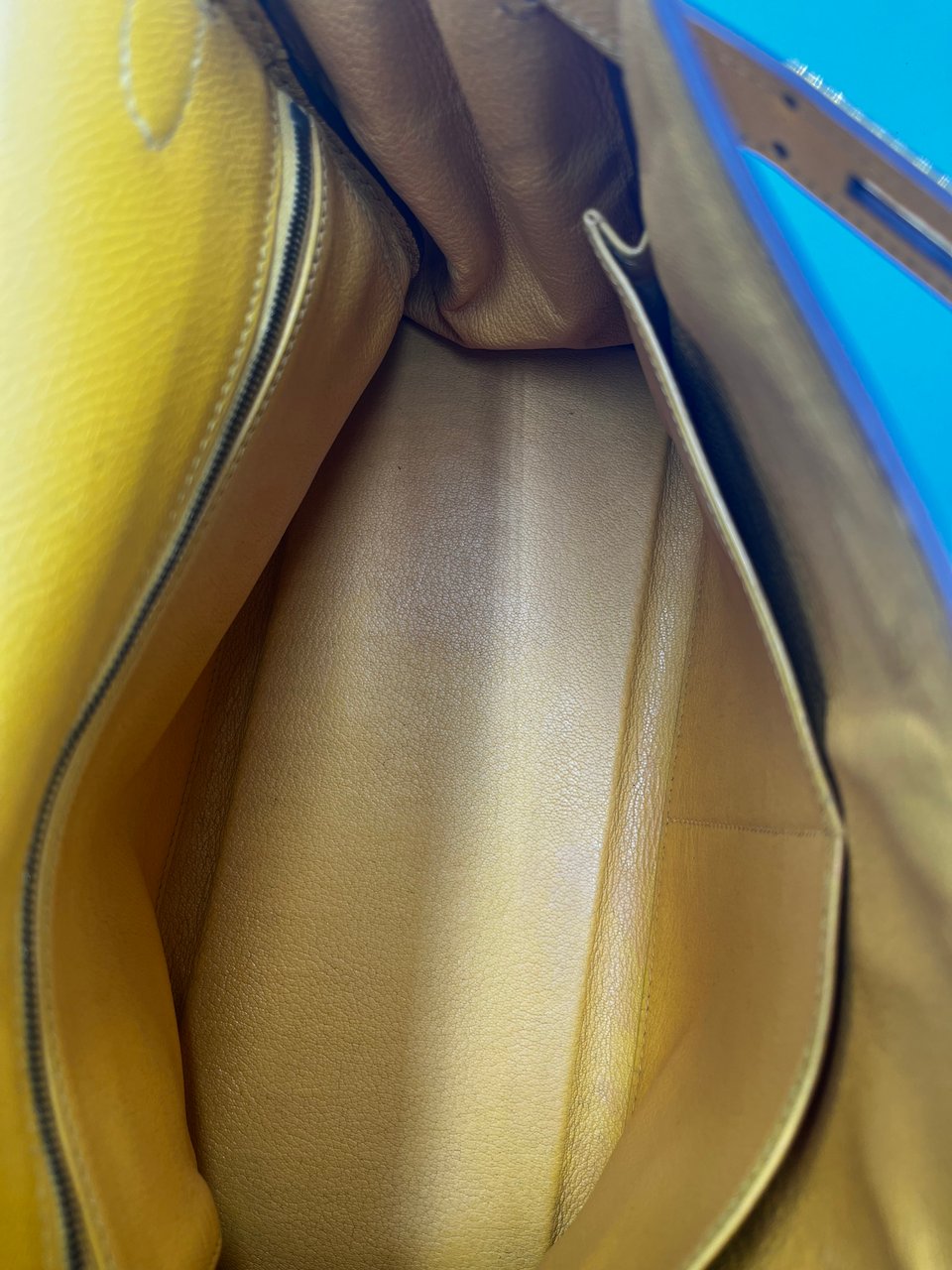 Hermès Hermes Kelly 32 Graine Couchevel Yellow leather 28 Geel