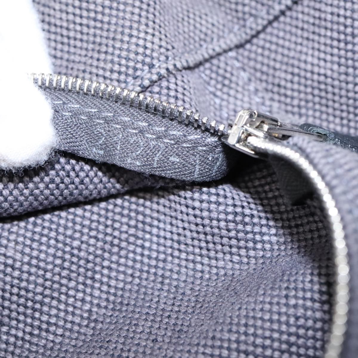 Hermès Hermes Sac Harnais Tote Toile and Leather PM Grijs