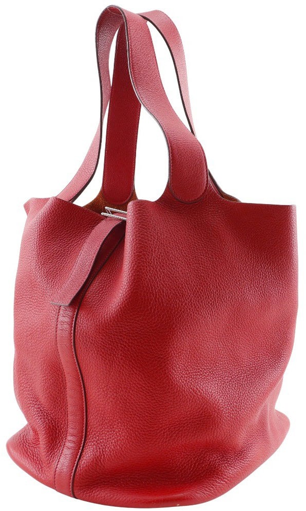 Hermès Hermes Picotin Bag Clemence TGM Rood