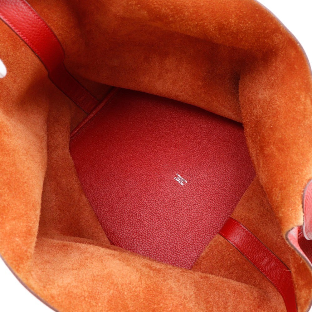 Hermès Hermes Picotin Bag Clemence TGM Rood