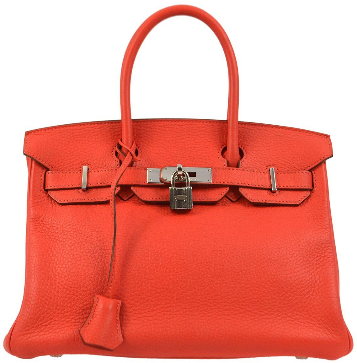 Hermès Hermes Birkin Handbag Pink Clemence with Palladium Hardware 30 Roze