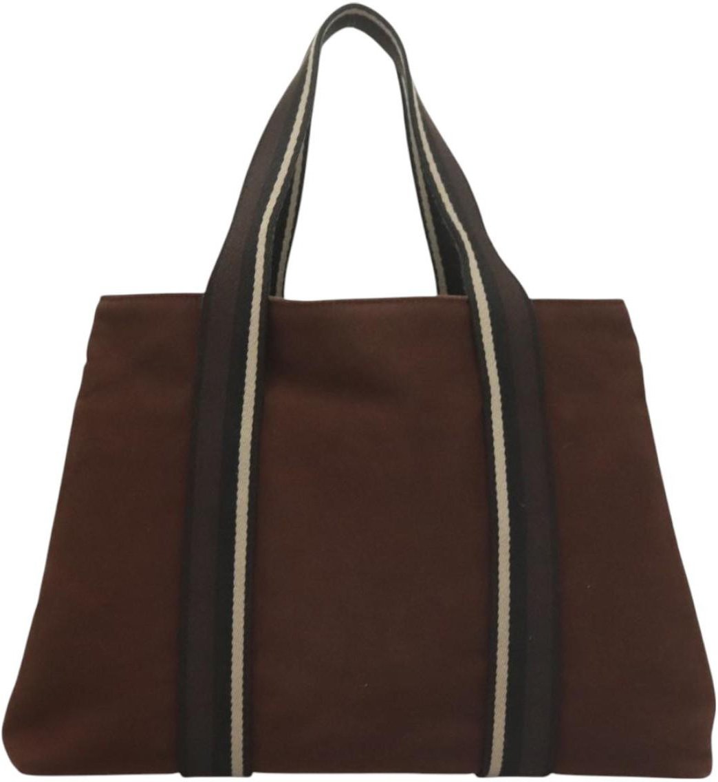 Hermès Hermes Troca Horizontal Tote Canvas MM Bruin