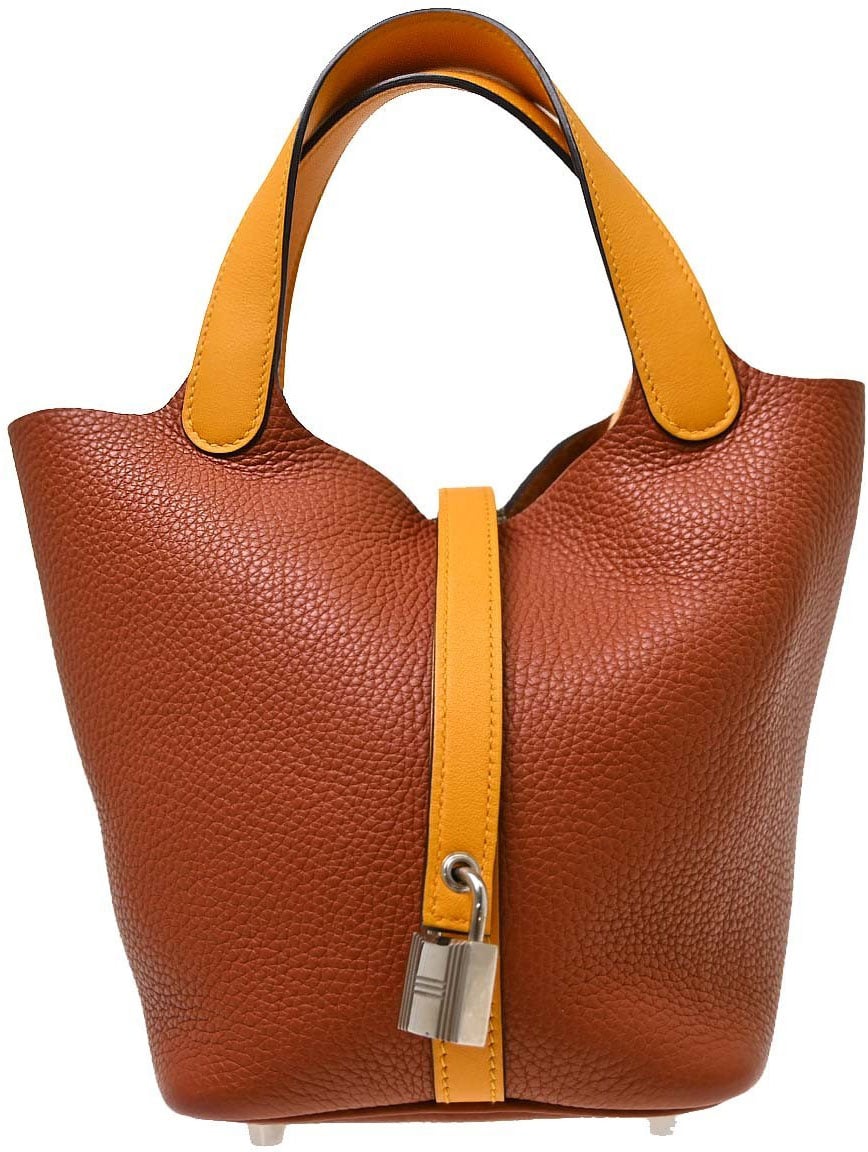 Hermès Hermes Picotin Lock Clemence PM Beige