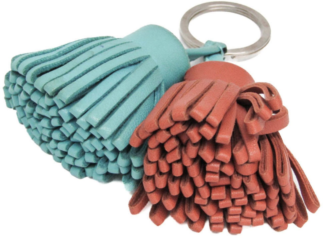 Hermès Hermes Uno-Dos Keychain Leather Divers