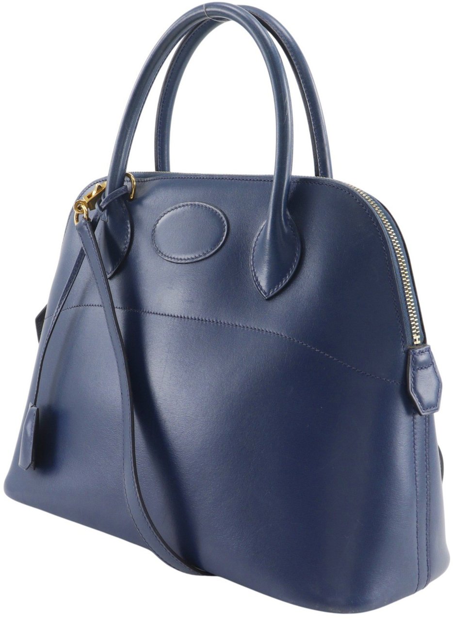 Hermès Hermes Bolide Box Calf 31 Navy