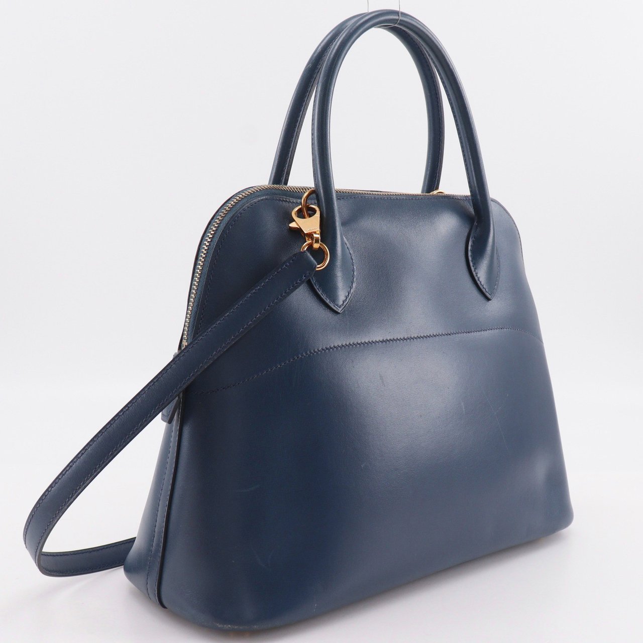 Hermès Hermes Bolide Box Calf 31 Navy