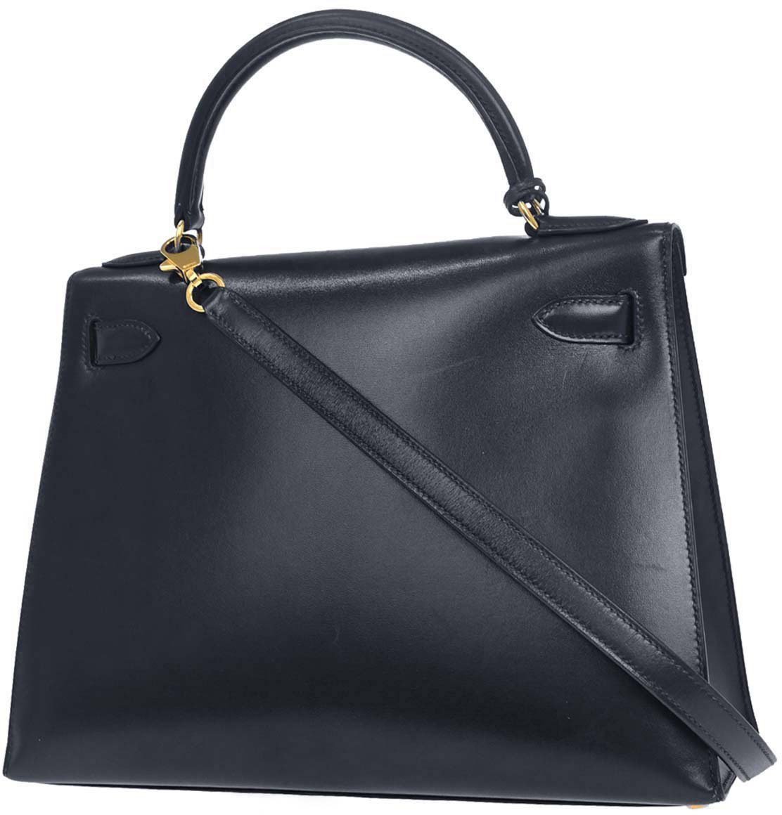 Hermès Hermes Kelly Sellier Box Calf Blauw