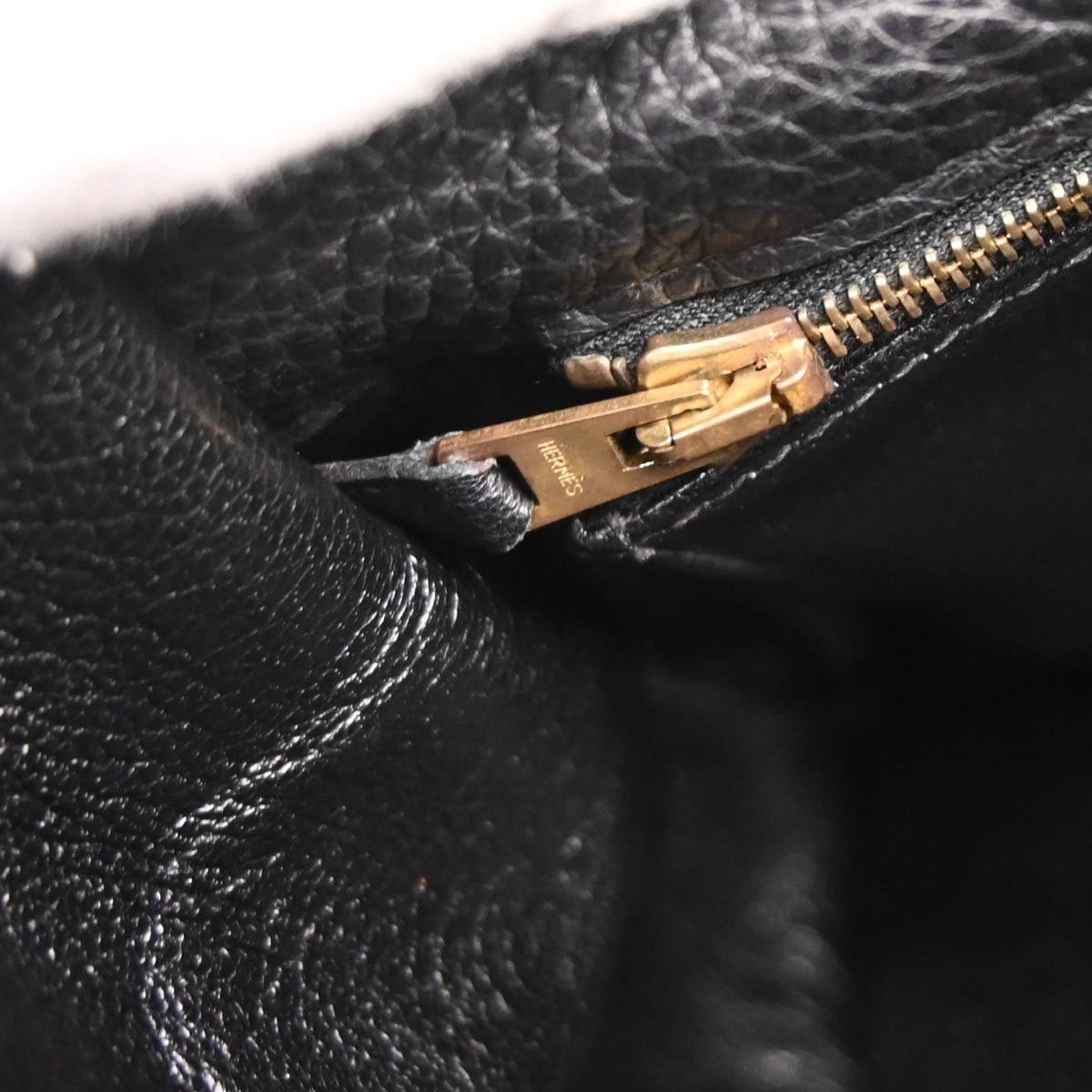 Hermès Hermes Kelly Handbag Black Togo with Gold Hardware 35 Zwart