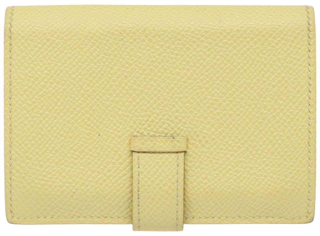 Hermès Hermes Bearn Card Case Epsom Geel