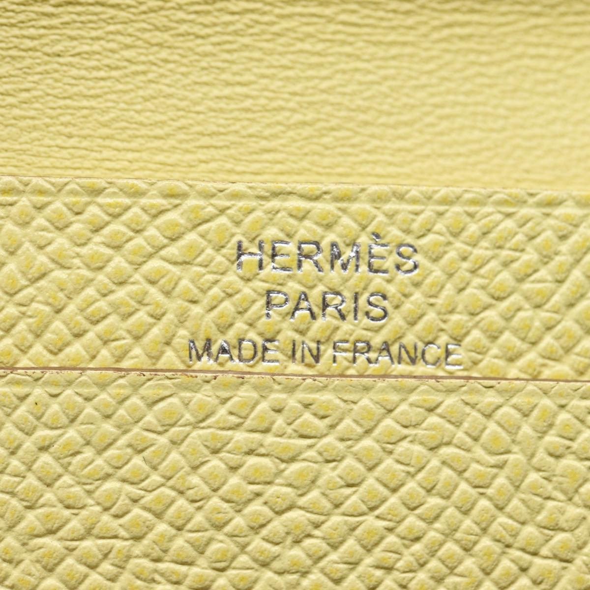 Hermès Hermes Bearn Card Case Epsom Geel