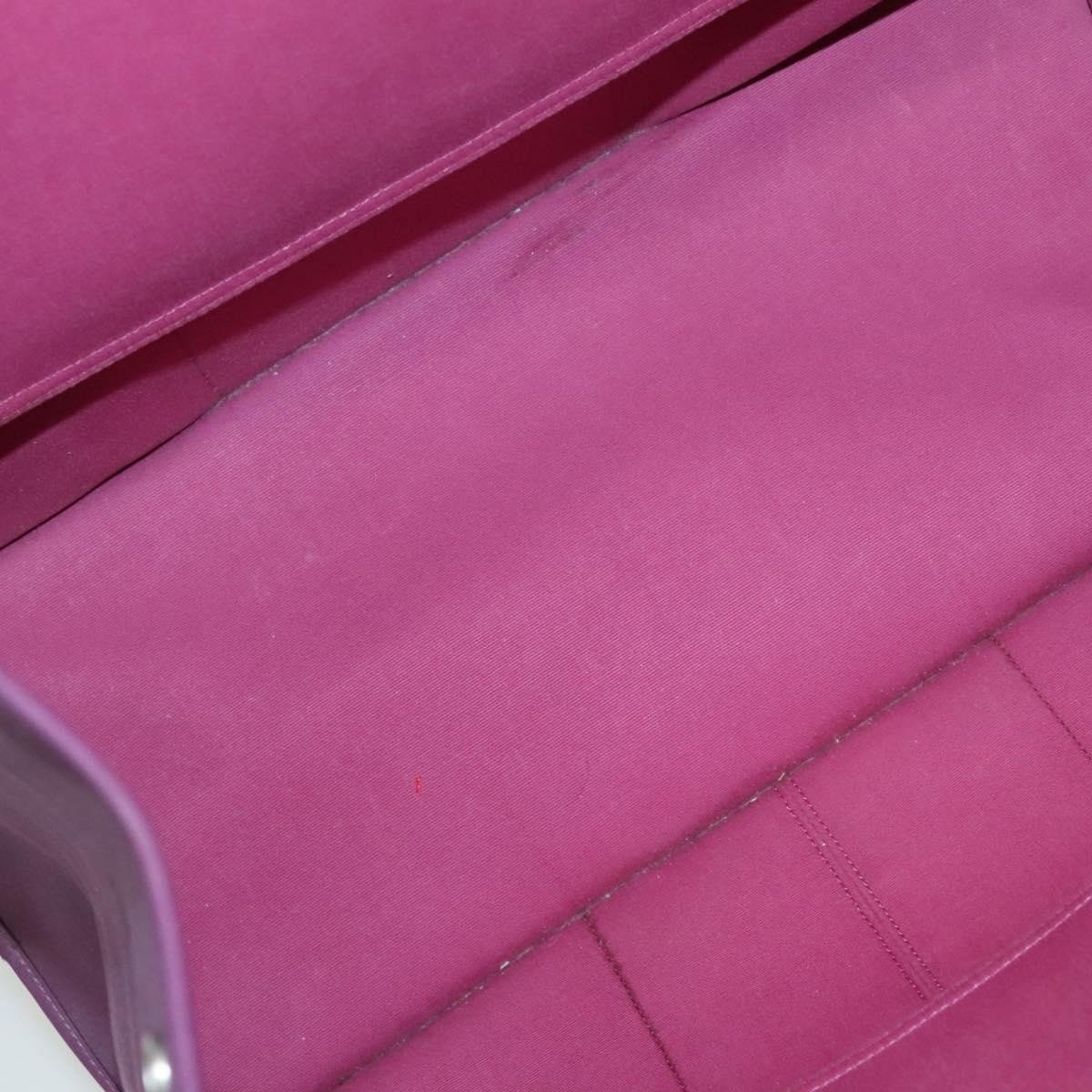 Hermès Hermes Cabag Handbag Toile and Leather GM Paars