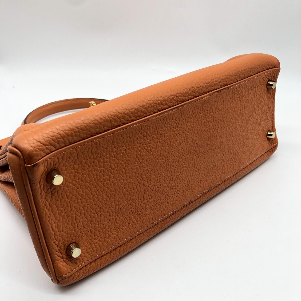 Hermès Hermes Kelly Orange Gulliver with Gold Hardware 32 Oranje