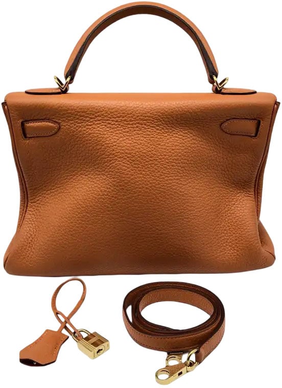 Hermès Hermes Kelly Orange Gulliver with Gold Hardware 32 Oranje