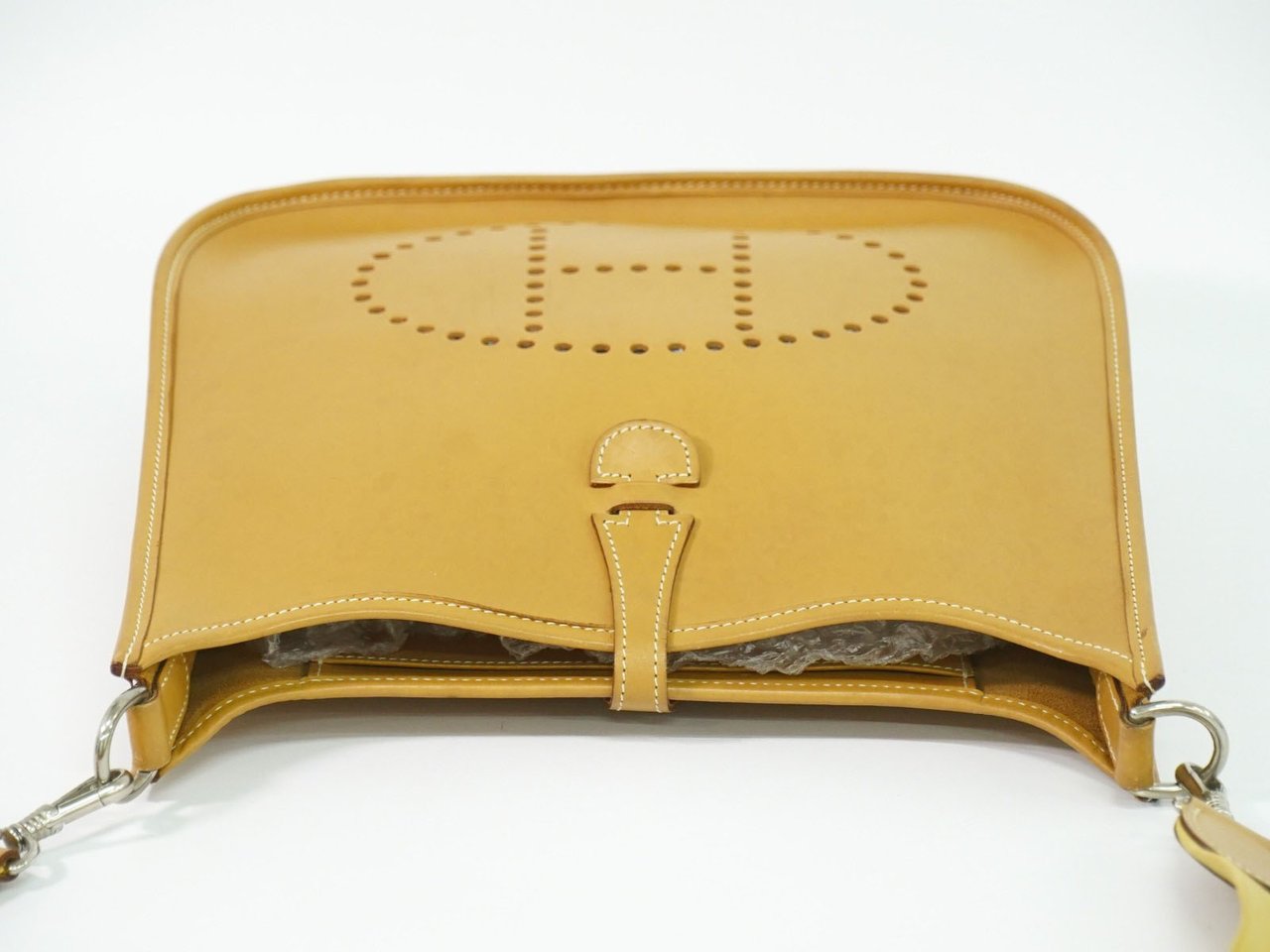 Hermès Hermes Evelyne Bag Gen I Courchevel GM Bruin